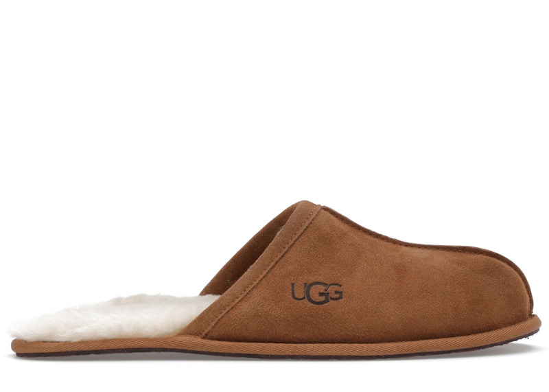 Pre-owned Ugg Men's Scuff Slipper Sneakers In Chestnut