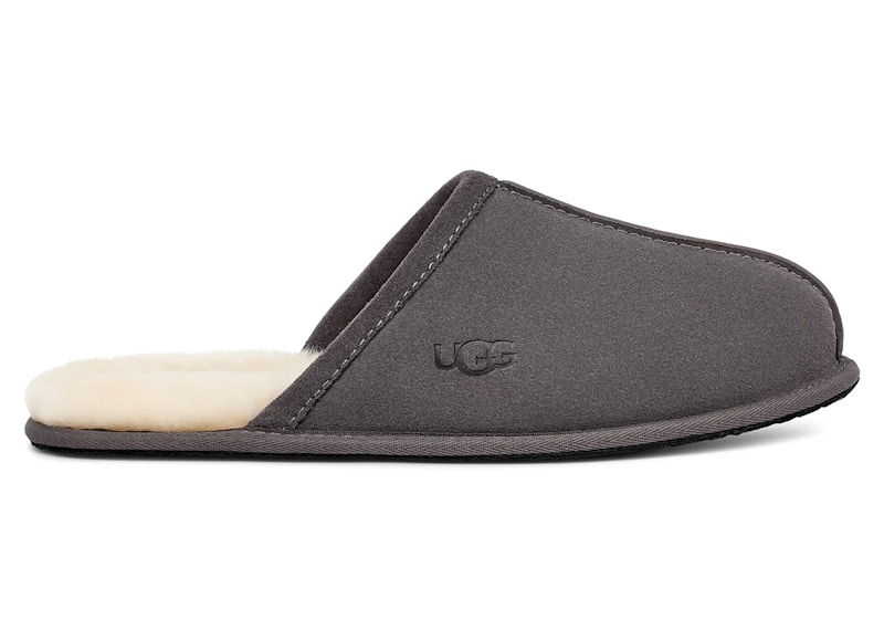 Pre-owned Ugg Men's Scuff Slipper Sneakers In Dark Grey