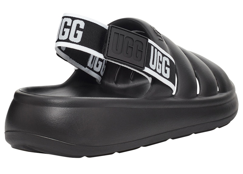 UGG Sport Yeah Slide Black White Men's 1132150BLK US