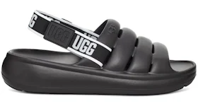 UGG Sport Yeah Slide Black White