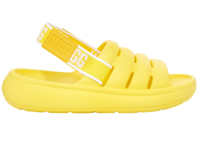 Ugg fluff shop yeah slide yellow