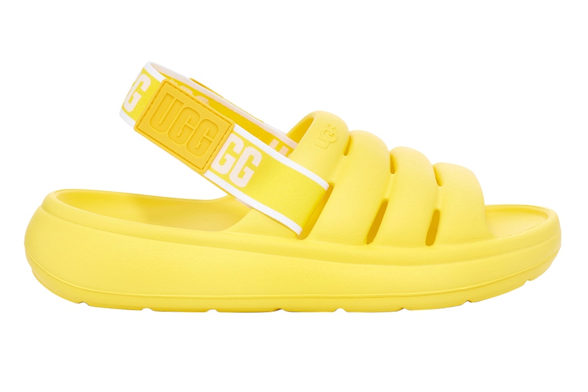 Pre-owned Ugg Sport Yeah Slide Canary Yellow (women's)