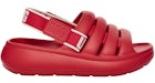 UGG Sport Yeah Slide Samba Rojo (Niño Pequeño)