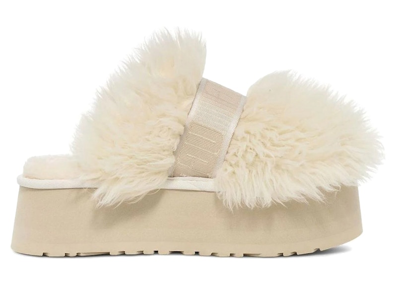 Pre-owned Ugg Sustainable Fluff Momma Slide (women's) Sneakers In White
