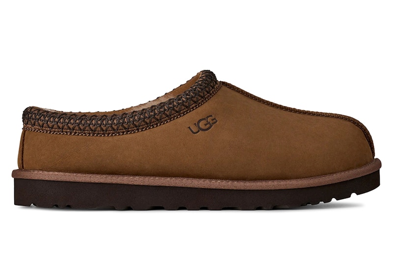 Men's UGG Tasman II Nubuck Slipper Sneakers in Dark Chestnut
