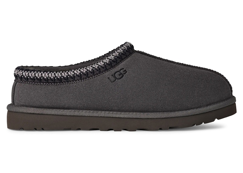 Pre-owned Ugg Men's Tasman Ii Slipper Sneakers In Dark Grey In Gray