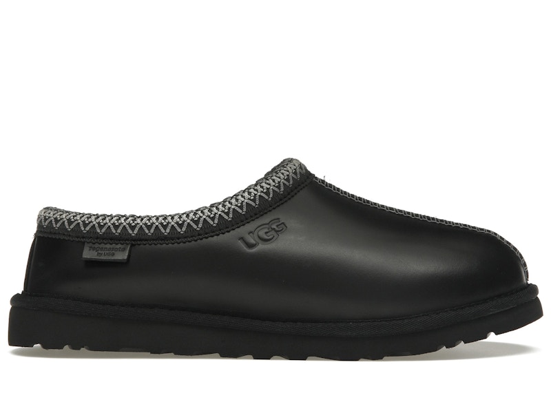 Pre-owned Ugg Men's  Tasman Lthr Regen Slipper Sneakers In Black
