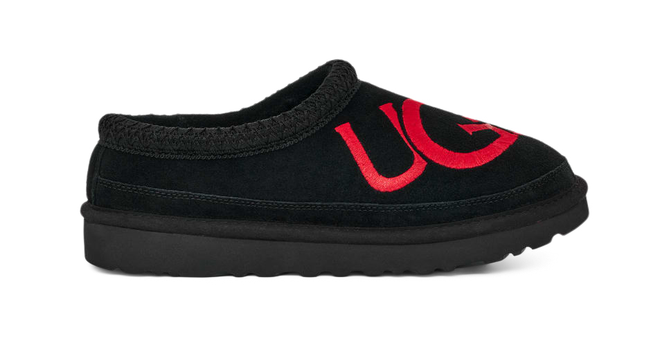 Ugg slippers outlet black and red