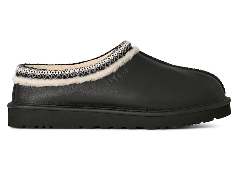 Pre-owned Ugg Men's  Tasman Noir Slipper Sneakers In Black