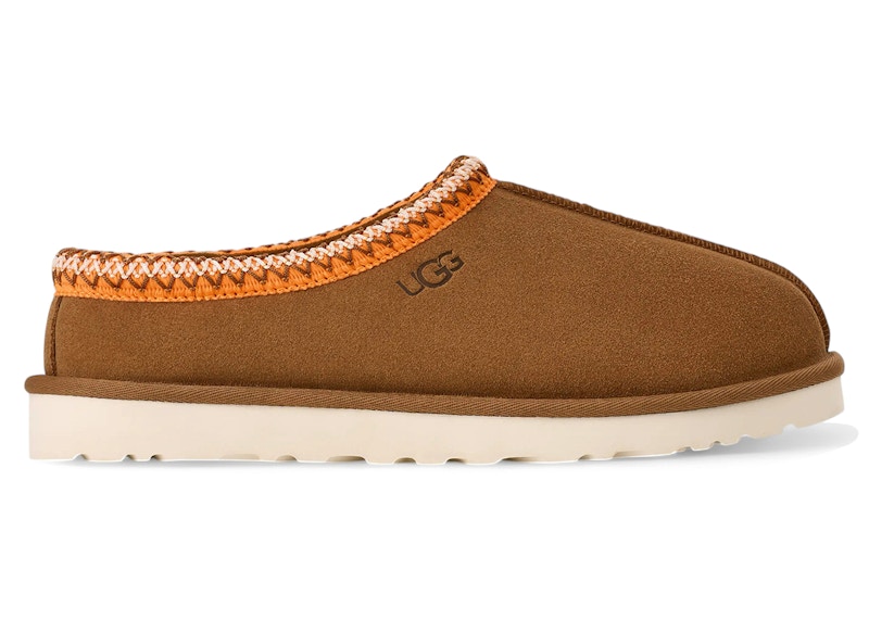 Pre-owned Ugg Men's Tasman Slipper Sneakers In Chestnut/bright Melon In Multi