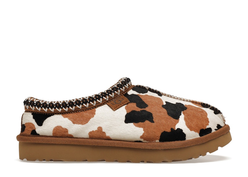 UGG Tasman Slipper Cow Print Chestnut (Women's) - 1120917-CHE - US