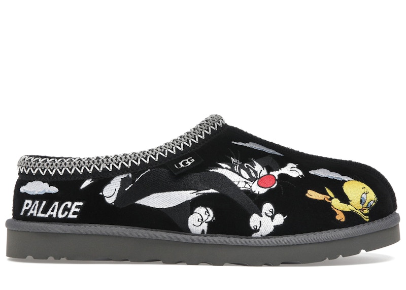 は*と様 PALACE Looney Tunes UGG Tasman BLAC UGG Tasman Slipper Palace x Looney Tunes Black Men's - 1181910-BLK