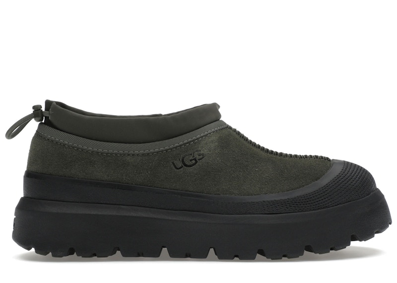 Pre-owned Ugg Men's Tasman Weather Hybrid Slipper Sneakers In Forest Night/black
