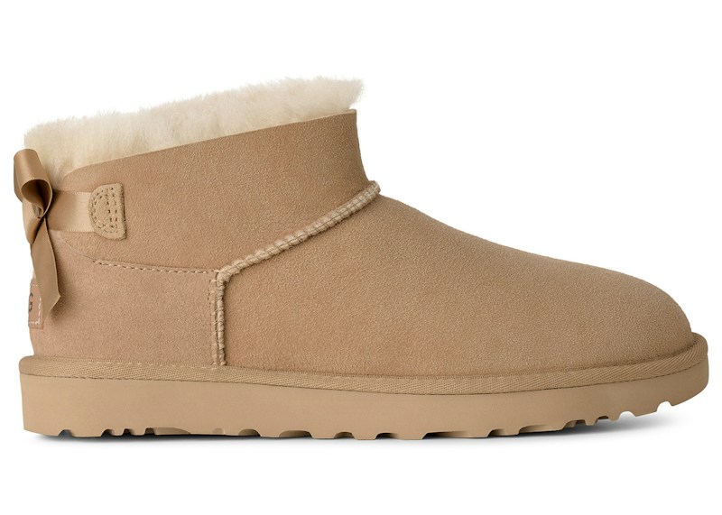 UGG Ultra Mini Bailey Bow Boot Sand (Women's)