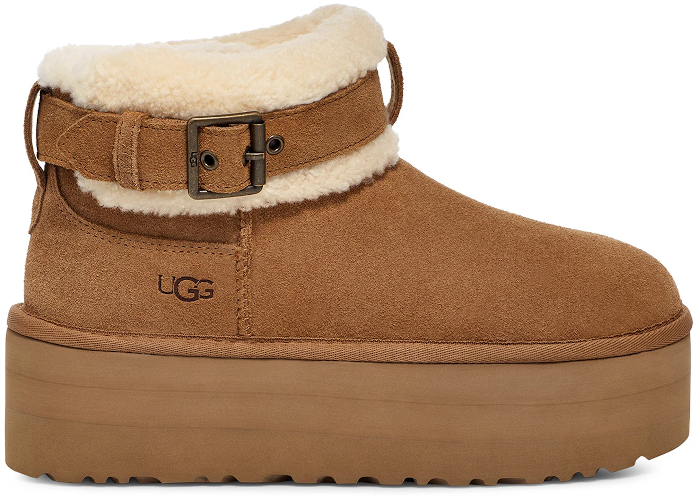 UGG Ultra Mini Belted Roller Boot Chestnut (Women's) - 1144041-CHE - US