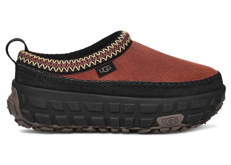 Pre-owned Ugg Men's Venture Daze Sneakers In Red Jasper/black