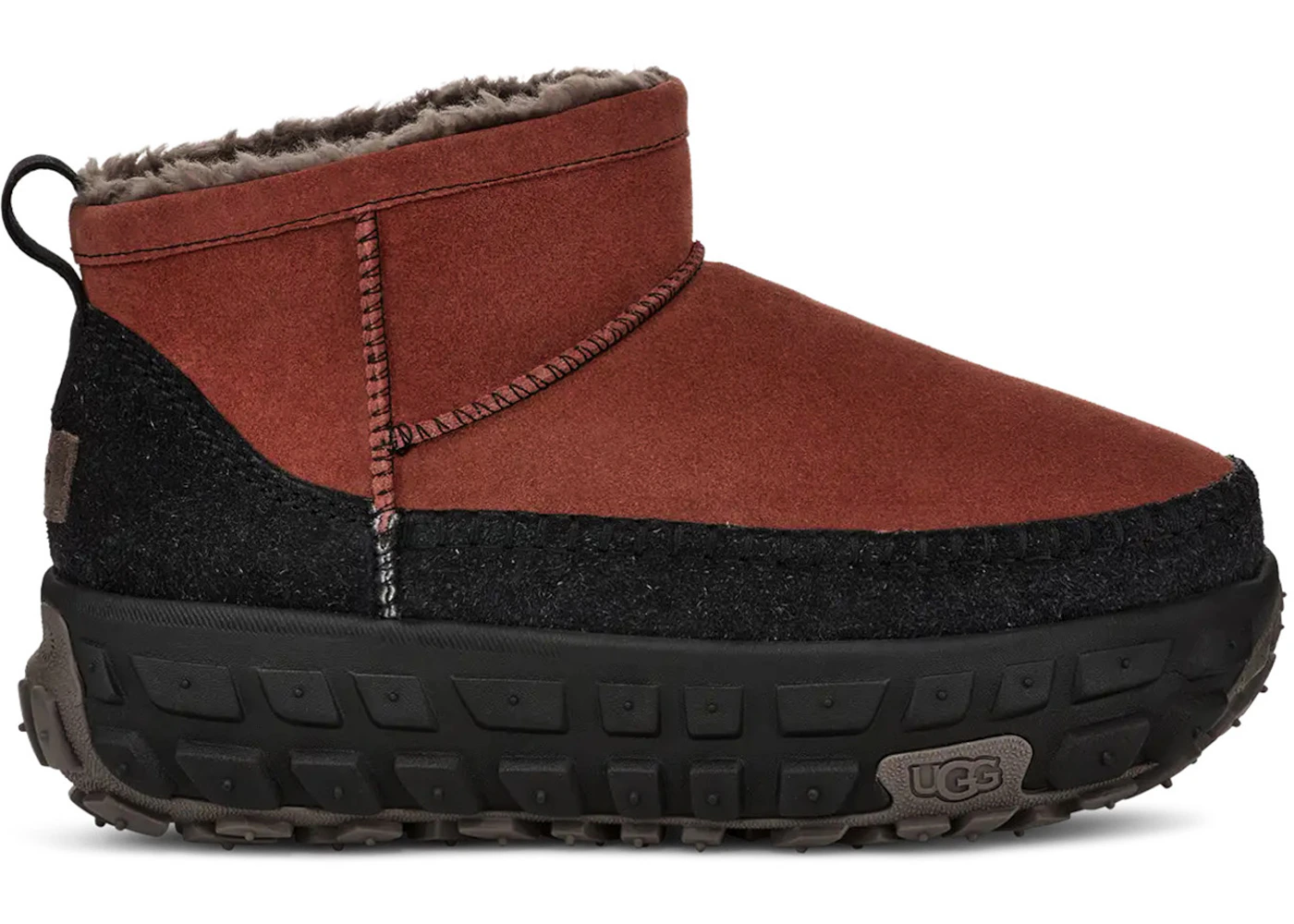 UGG Venture Daze Ultra Mini Boot Red Jasper Black Men's - 1158200-RJS - GB