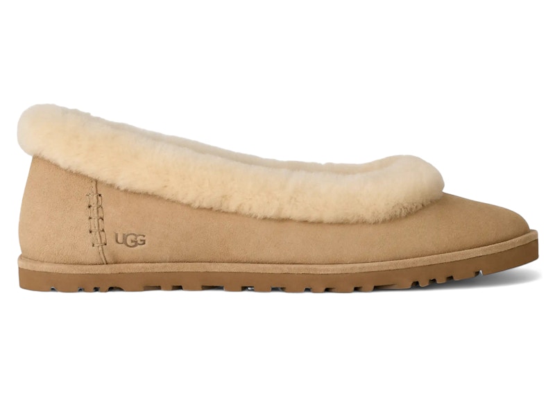 UGG Pre-owned Zora Ballet Flat (women's) Sneakers In Sand