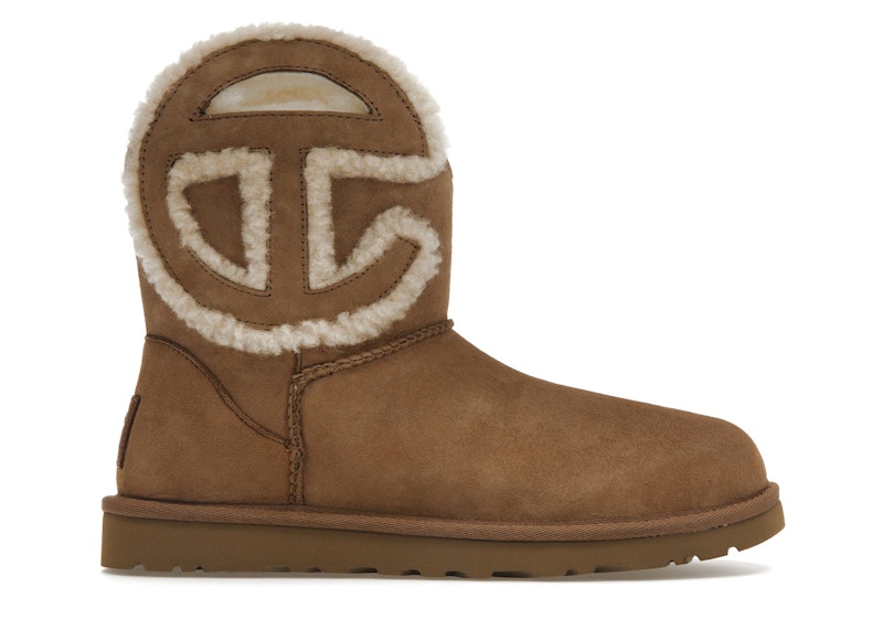 UGG X Telfar Logo Mini Chestnut Boots