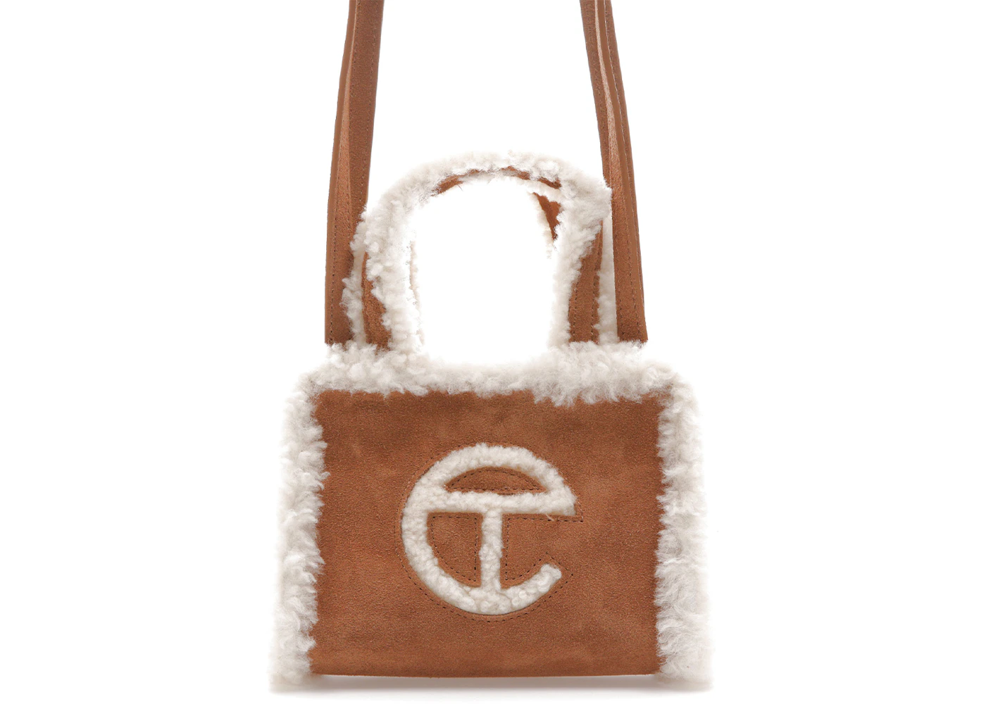 Telfar x UGG Shopping Bag Small Chestnut in Shearling US