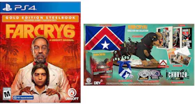 Ubisoft PS4 Far Cry 6 & DPI Inc: Fangs for Hire Collection Gold Edition Steelbook Video Game Bundle