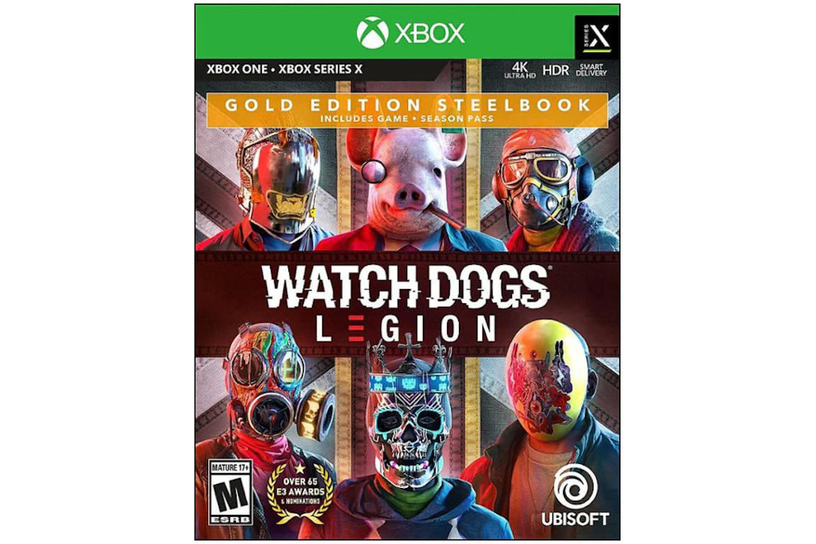 Ubisoft Xbox One/X Watch Dogs: Legion Gold Edition SteelBook UBP50422230