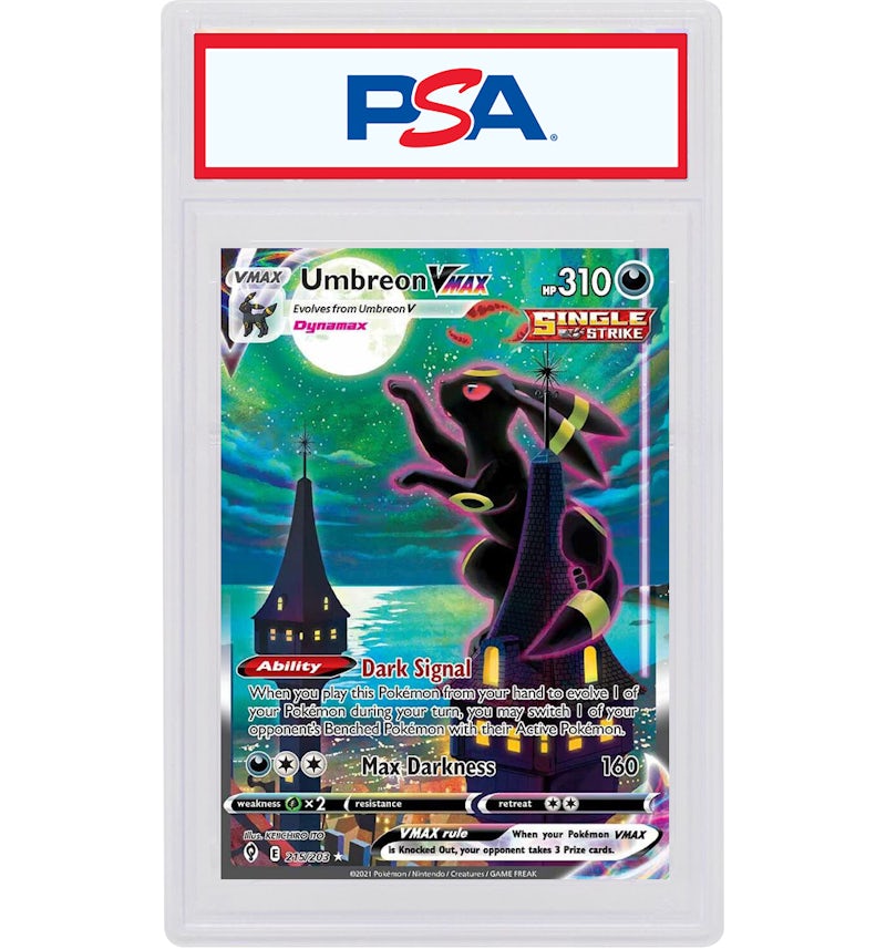 Umbreon VMAX 2021 Pokmon Sword & Shield Evolving Skies Full Art Secret Rare #215/203 (PSA or BGS Graded) - 2021 - US Umbreon VMAX 2021 Pokmon Sword & Shield Evolving Skies Full Art Secret Rare #215/203 (PSA or BGS Graded) - 2021 - US