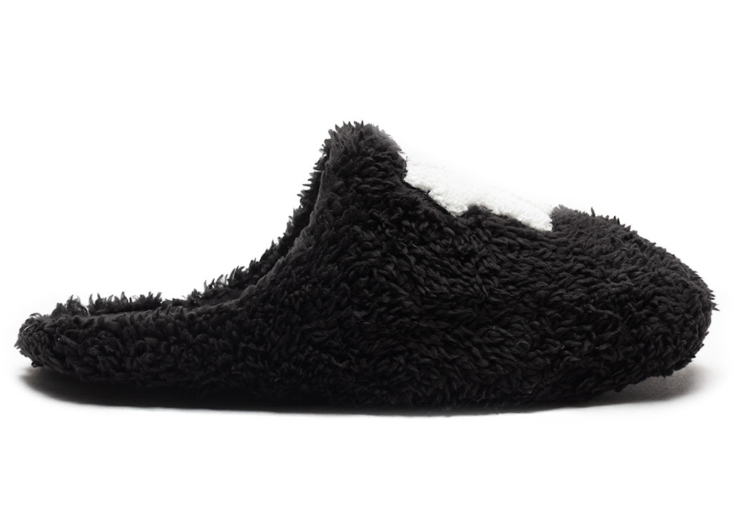 Pre-owned Undefeated Icon Slipper Black In Black/white