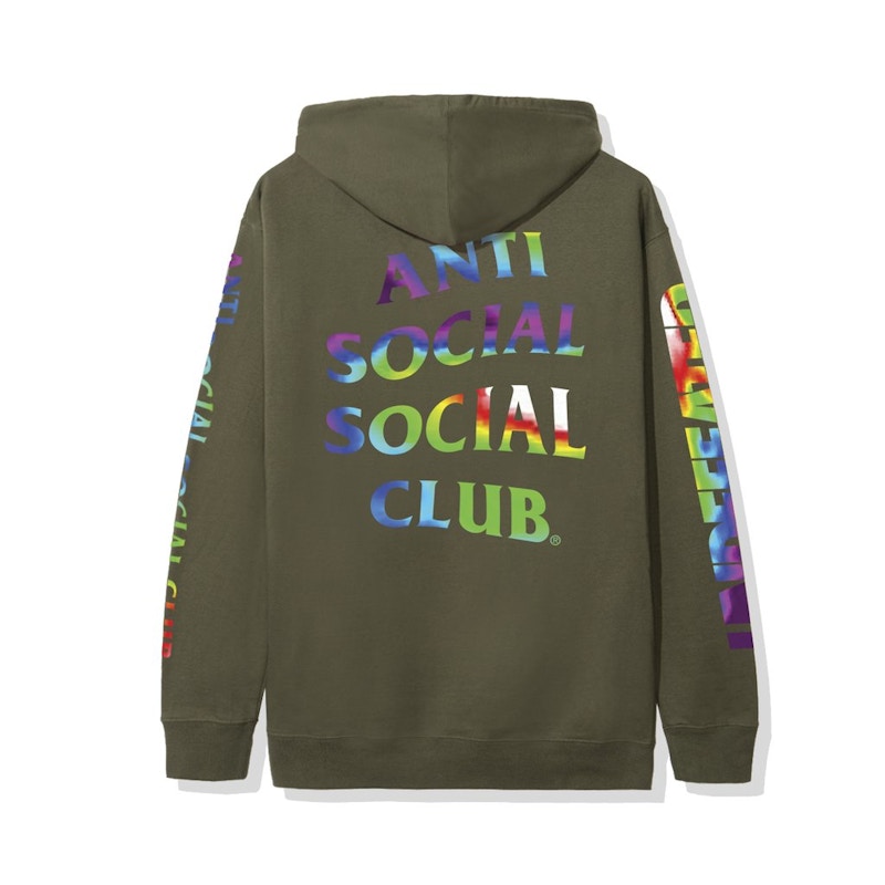 Anti social social club rainbow hoodie sale