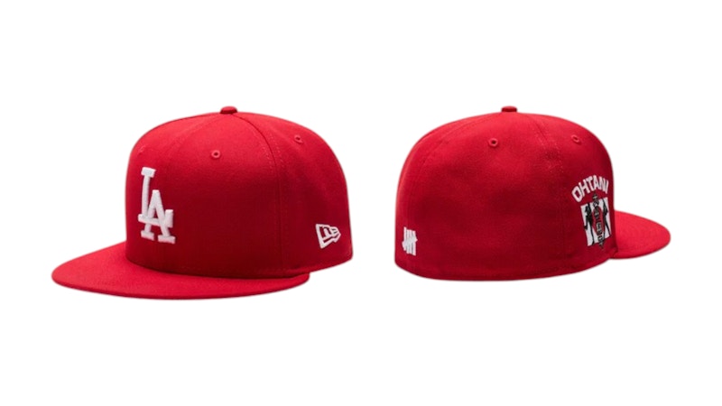 Undefeated x New Era Dodgers Ohtani 59Fifty Fitted Cap Red メンズ 