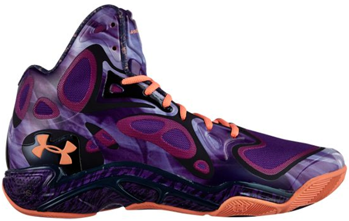 Pre-owned Under Armour Anatomix Spawn Stephen Curry Voodoo Pe In Purple/black-orange