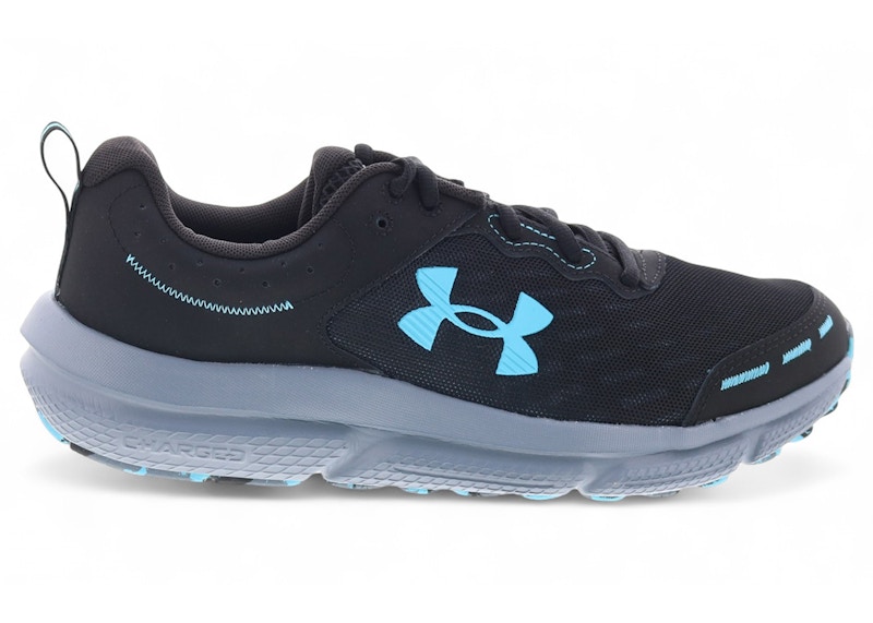 Pre-owned Under Armour Men's Charged Assert 10 Light Blue Sneakers In Black