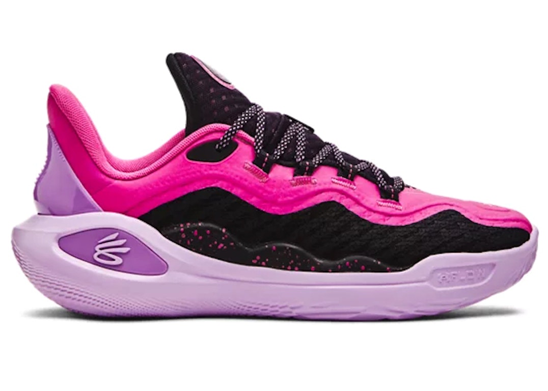 Pre-owned Under Armour Curry 11 Girl Dad In Rebel Pink/provence Purple/purple Ace