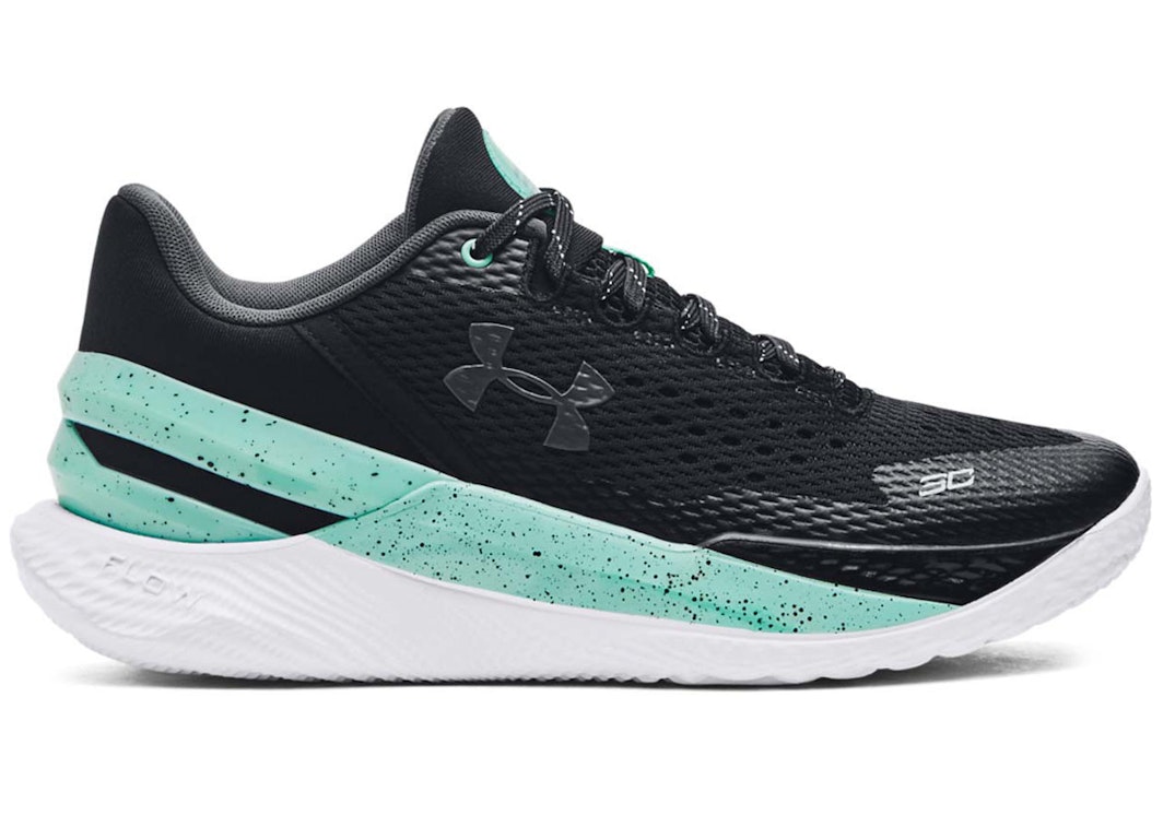 Pre-owned Under Armour Curry 2 Low Flotro Future Curry In Black/neo Turquoise/jet Gray
