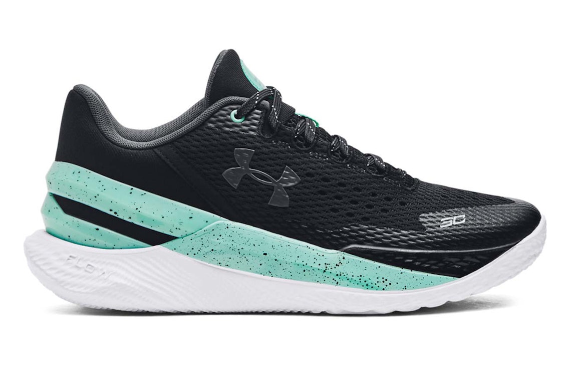 Pre-owned Under Armour Curry 2 Low Flotro Future Curry In Black/neo Turquoise/jet Gray