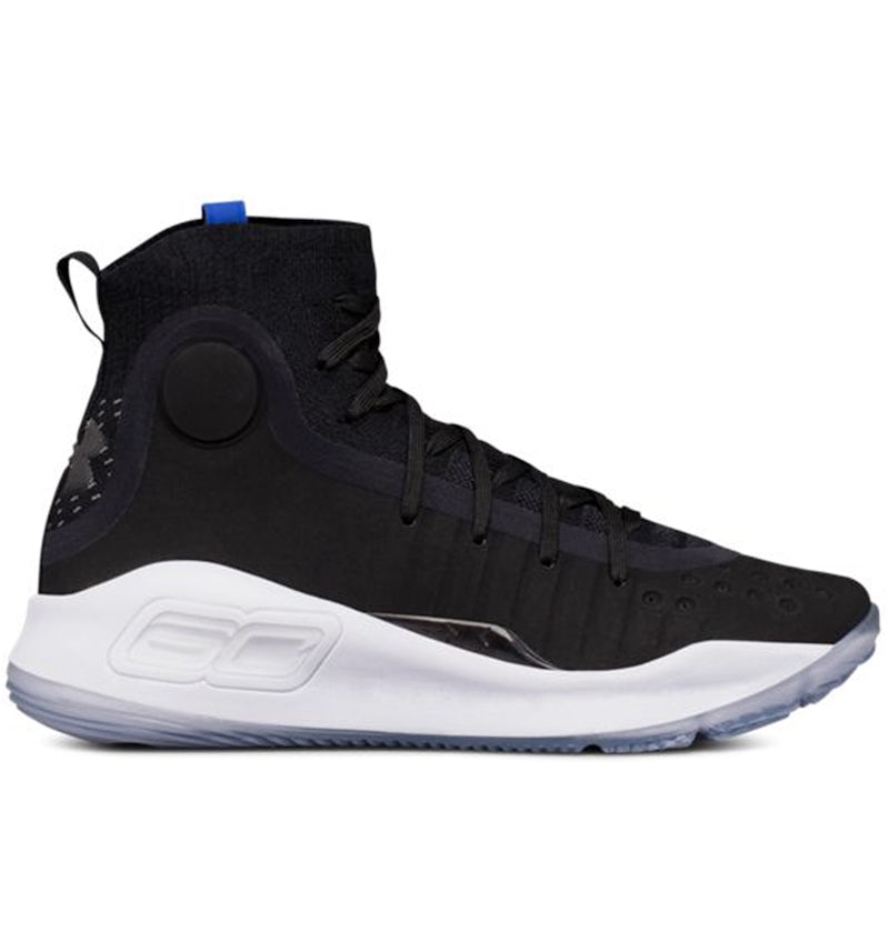 Under Armour Curry 4 Black White GS 1295995 005 US