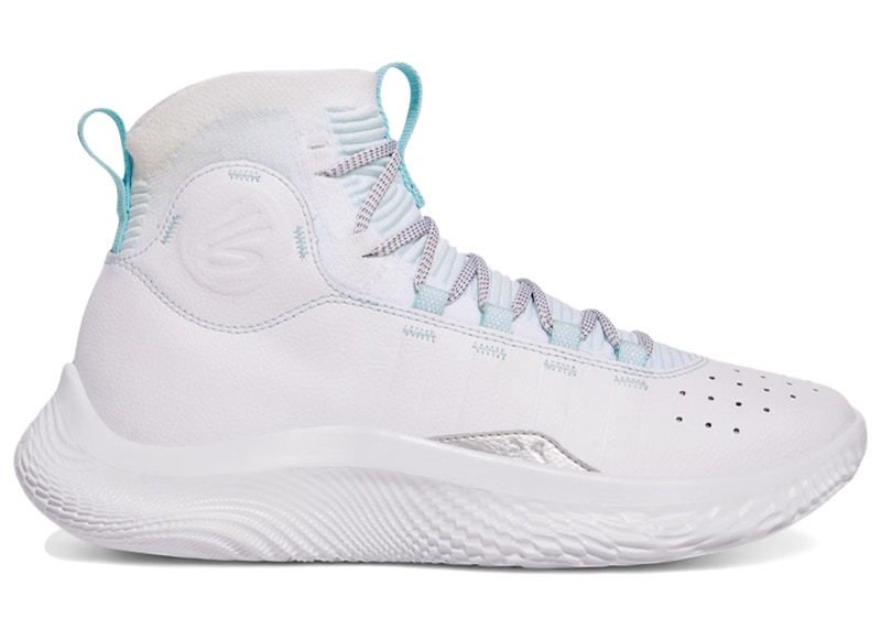 Under Armour Curry 4 FloTro White Stream Metallic Silver Men's