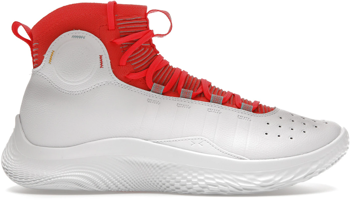 Under Armour Curry 4 Flotro White Red Men's - 3024861-100 - US
