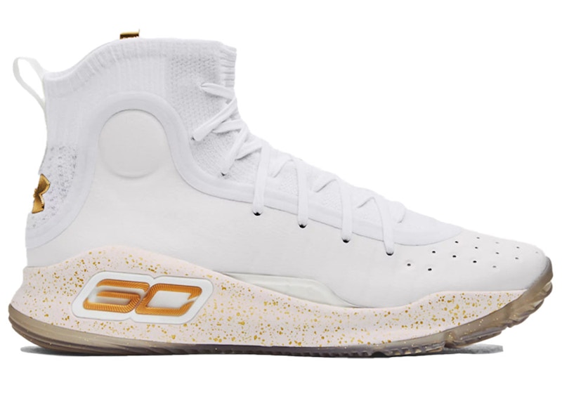 Under Armour Curry 4 Retro White Gold Men s 1298306 111 US