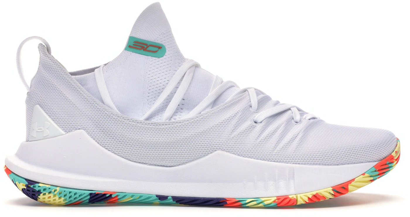 Under Armour Curry 5 White Confetti Men's - 3020657-109 - US