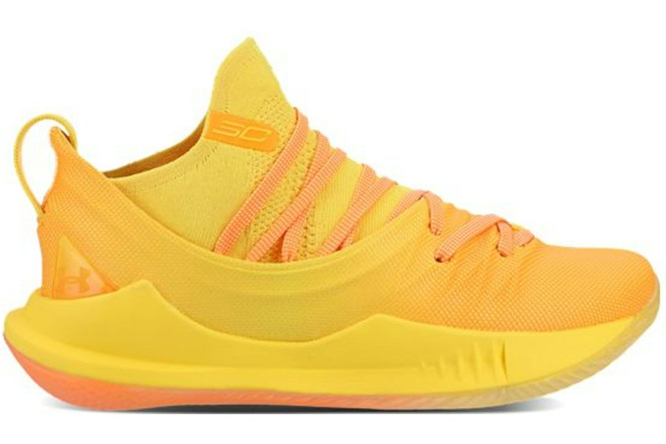 under armour curry 5 mens yellow