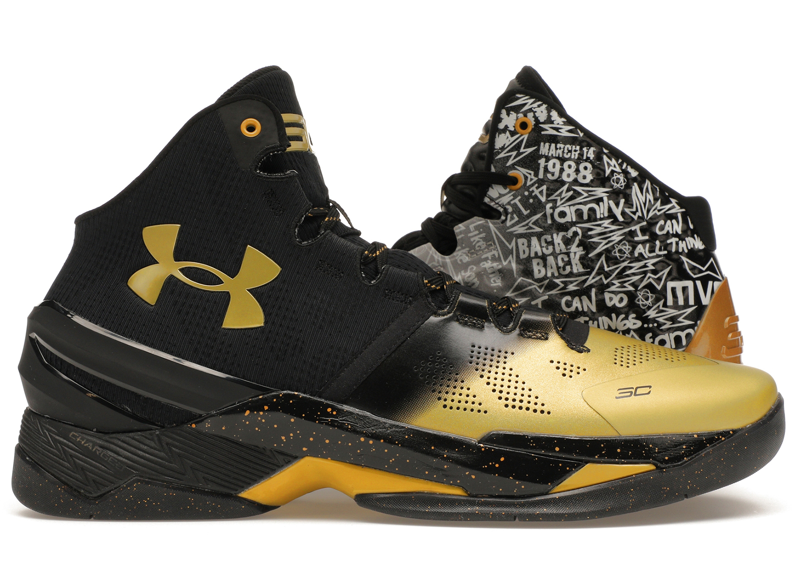 Under Armour Curry 1 & 2 Back 2 Back MVP Pack (2 Pairs) メンズ ...