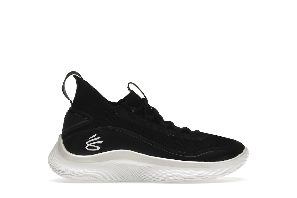 Pre-owned Under Armour Curry Flow 8 Black White (gs) In Black/white/black
