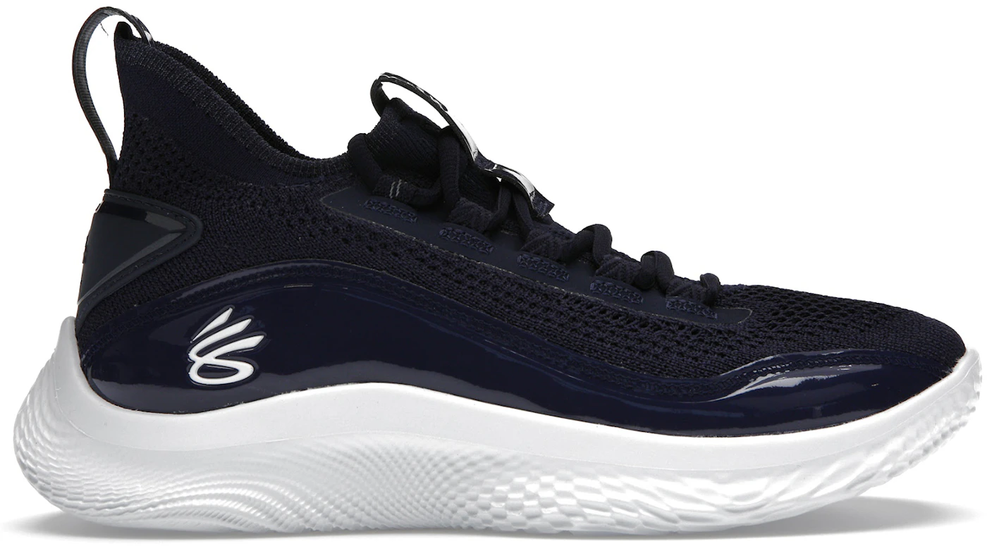 Under Armour Curry Flow 8 Navy White Men's - 3024785-403 - US