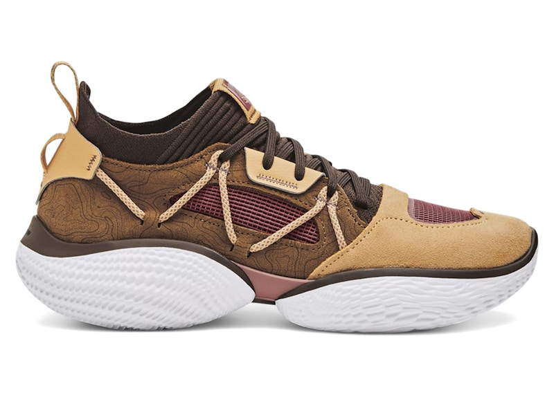 Pre-owned Under Armour Men's Curry Flow Cozy Sneakers In Mesa Yellow/coyote