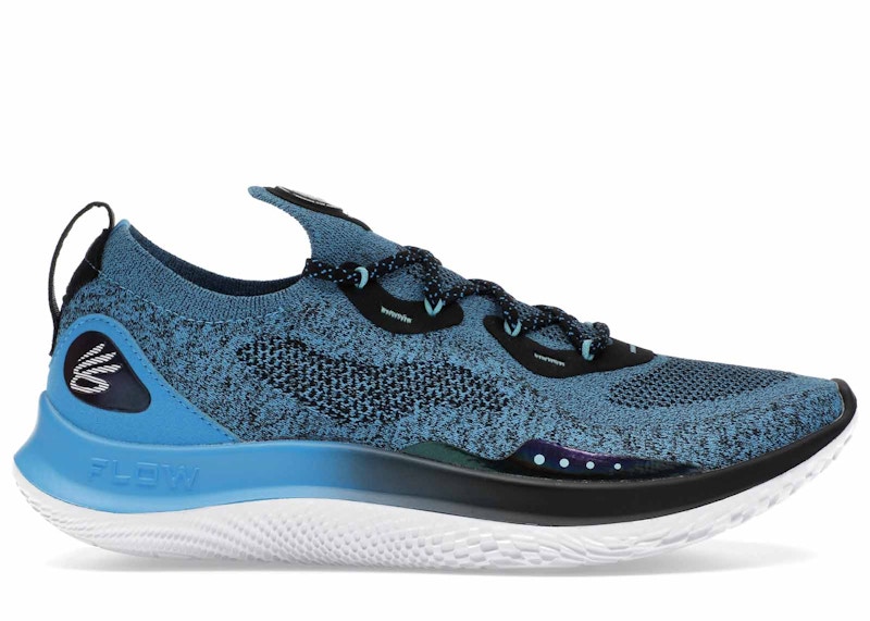 Pre-owned Under Armour Men's  Curry Flow Go Sneakers In Deadly Blue/black