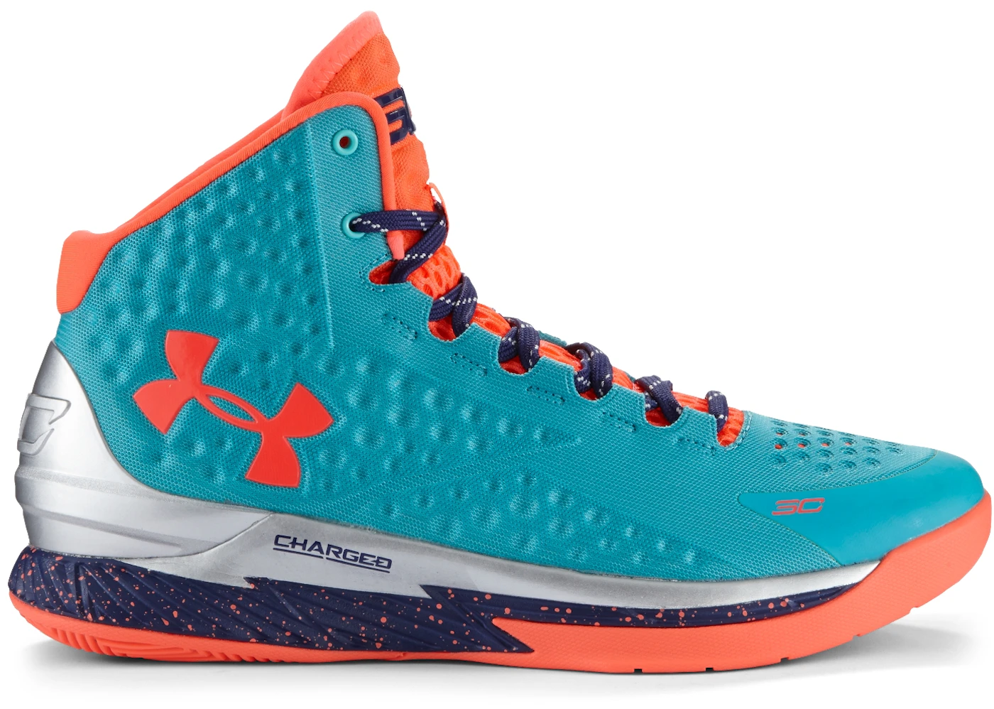 UNDER ARMOUR UA CHARGED STEPH CURRY SL BLUE GOLF SHOES 3025072-001