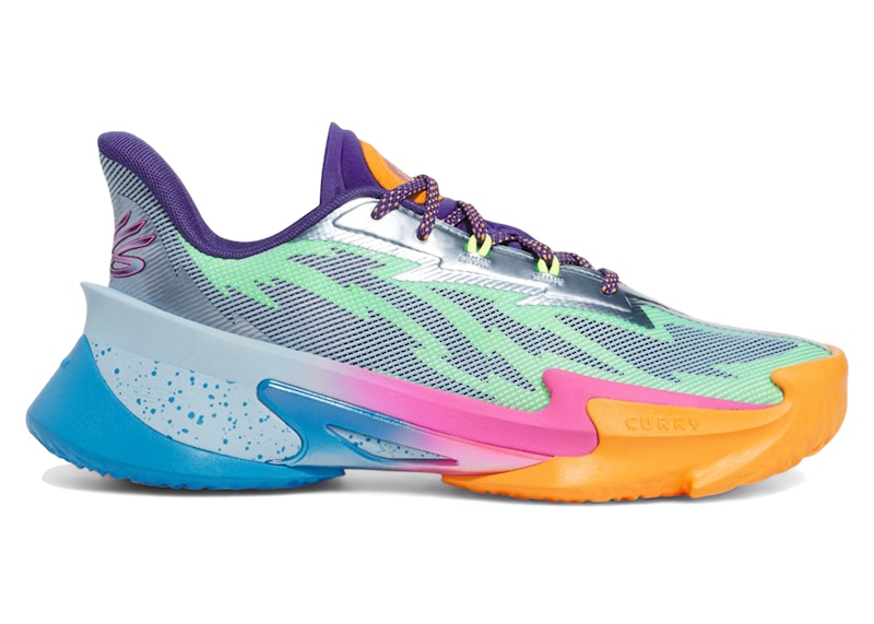 Pre-owned Under Armour Men's  Curry Series 7 Cotton Candy Sneakers In Multi