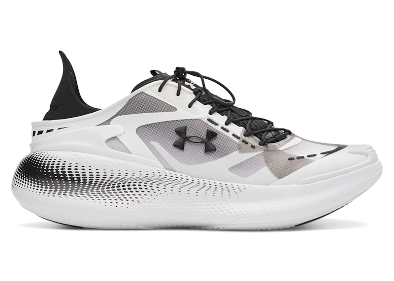 Pre-owned Under Armour Men's Echo Sneakers In White/black