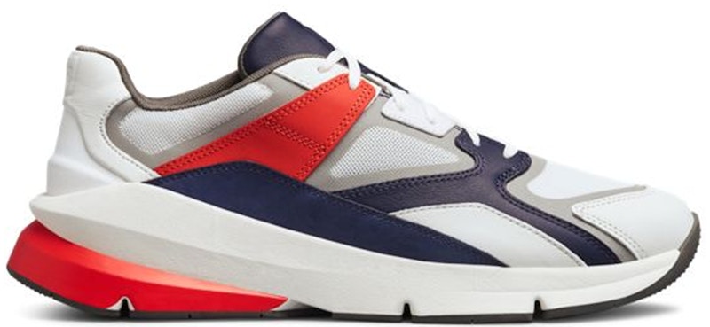 red white and blue under armour sneakers